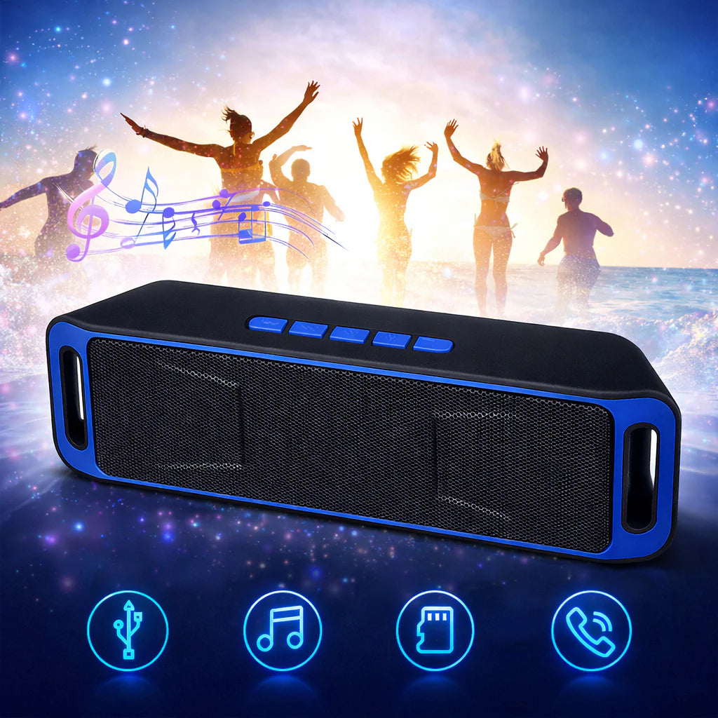 Bluetooth Speaker Wireless Waterproof Outdoor Stereo Bass USB/TF/FM Radio LOUD