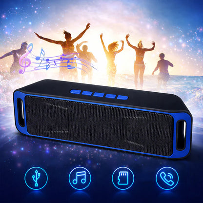 Bluetooth Speaker Wireless Waterproof Outdoor Stereo Bass USB/TF/FM Radio LOUD