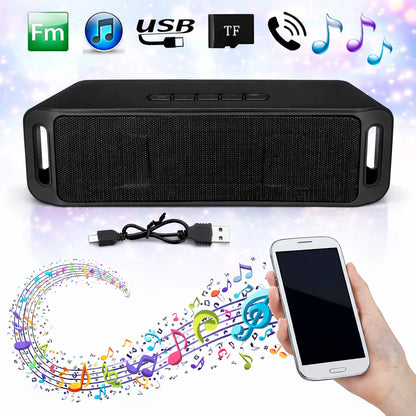Bluetooth Speaker Wireless Waterproof Outdoor Stereo Bass USB/TF/FM Radio LOUD