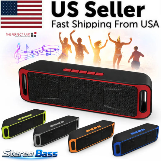 Bluetooth Speaker Wireless Waterproof Outdoor Stereo Bass USB/TF/FM Radio LOUD