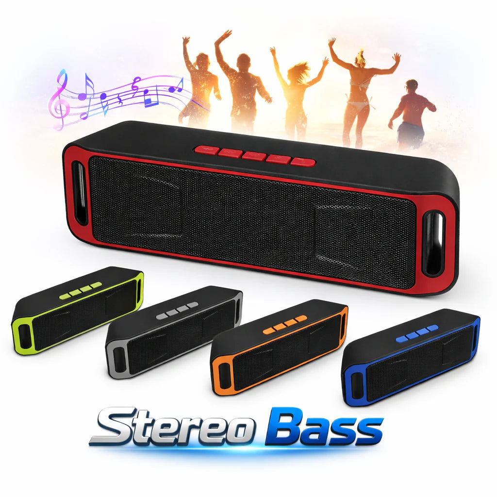 Bluetooth Speaker Wireless Waterproof Outdoor Stereo Bass USB/TF/FM Radio LOUD