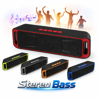 Bluetooth Speaker Wireless Waterproof Outdoor Stereo Bass USB/TF/FM Radio LOUD